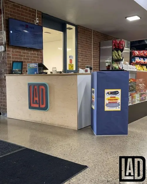 The Livonia Athletic District front desk